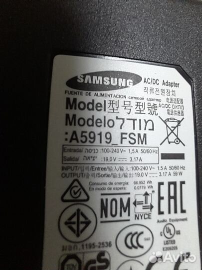 Блок питания 19 samsung