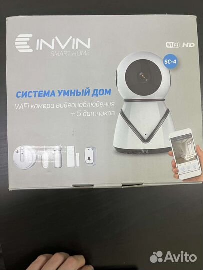 Комплект умный дом Invin sc4 (камера и 5 датчиков)