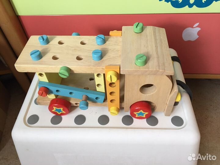 Конструктор машина деревянная