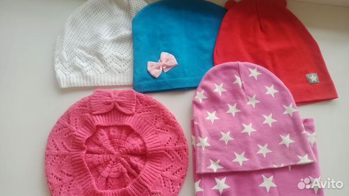 Шапочки, беретка на осень 2-5 лет