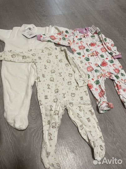 Боди для девочки 80 пакетом