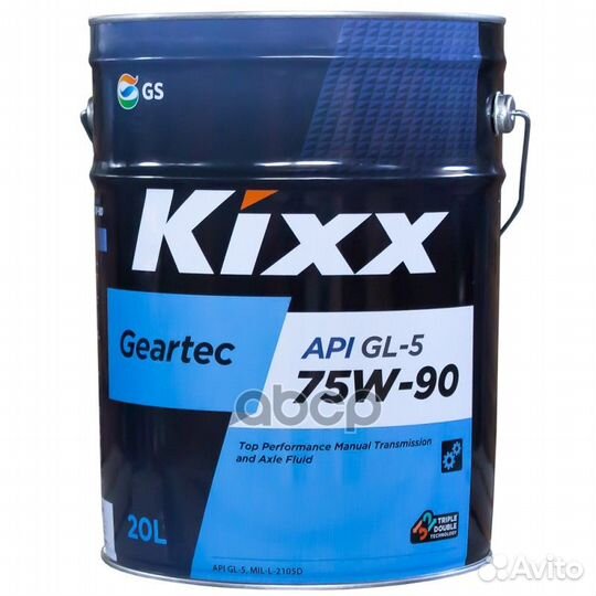 Kixx geartec 75W90 GL-5 20л. L2962P20E1 Kixx