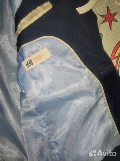 Пиджак школьный для мальчика 122