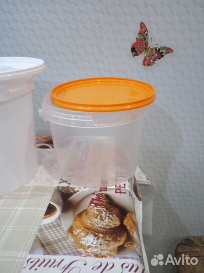 Ведро пищевое с крышкой