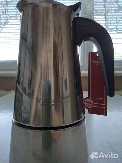 Кофеварка гейзерного типа, новая