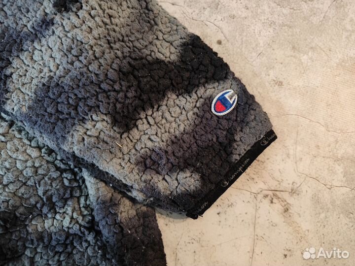 Флисовый худи Champion. Винтаж XL