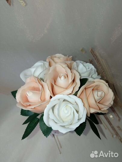 Букет из мыльных роз