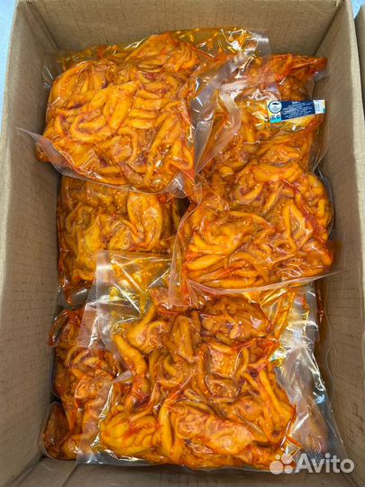 Щупальца кальмара горячего копчения