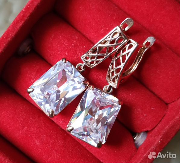 Серьги СССР серебро 925 875 пробы винтаж