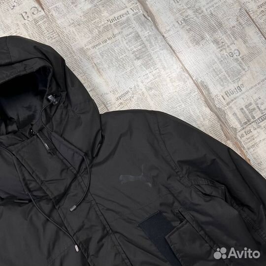 Мужской пуховик Puma, куртка с капюшоном Пума, ори
