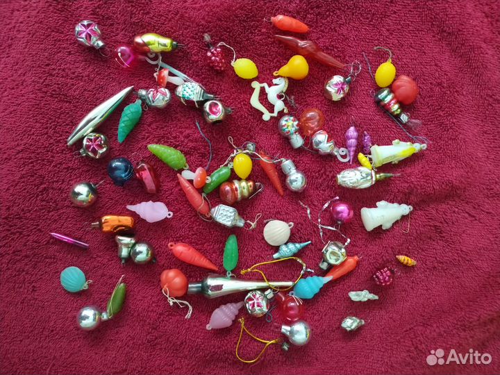 Елочные игрушки малютка набор СССР