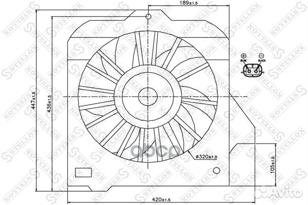 29-99108-SX вентилятор охлаждения Chrysler Neo