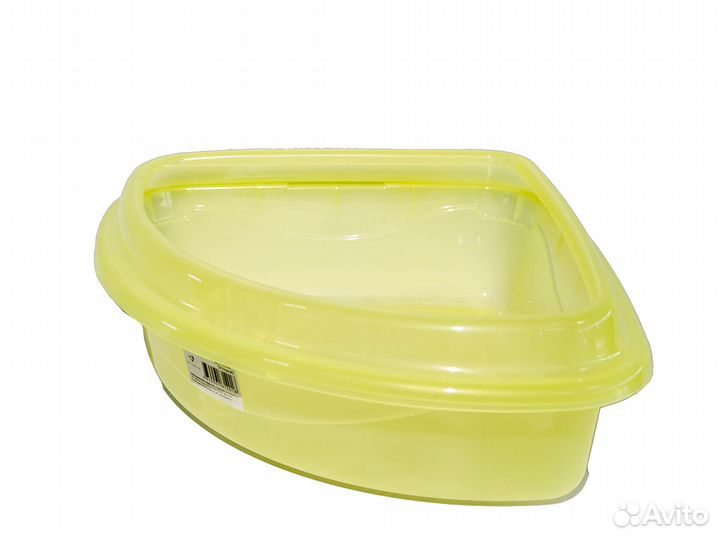 Туалет для кошек Догман Дюплекс угловой с бортом