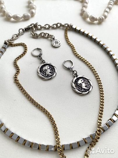 Колье двуслойное пр-во Италия