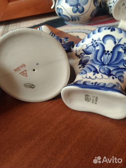 Фарфоровая посуда гжель СССР