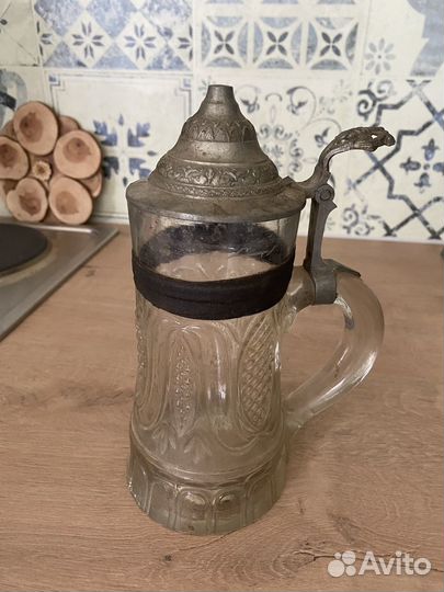 Антикварная кружка пивная Германия, начало 20 века