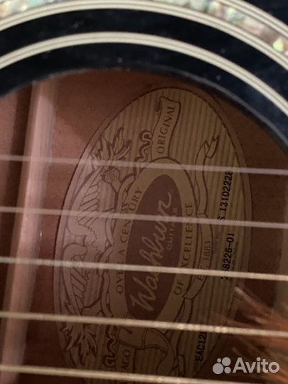 Электро акустическая гитара washburn черная