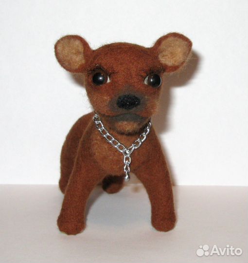 Щенок Дарли (сухое валяние) ручная работа