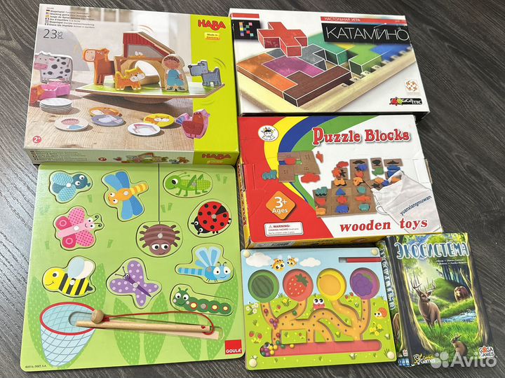 Игры настольные и детские пособия