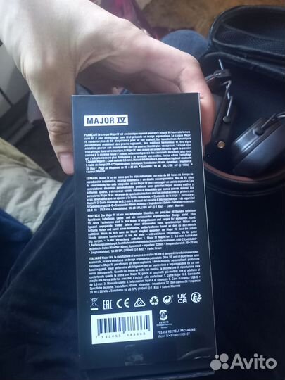 Marshall major 4, оригинал чёрные и коричневые