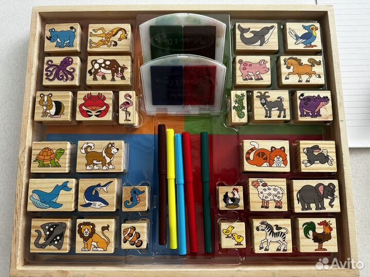 Melissa doug набор штампов