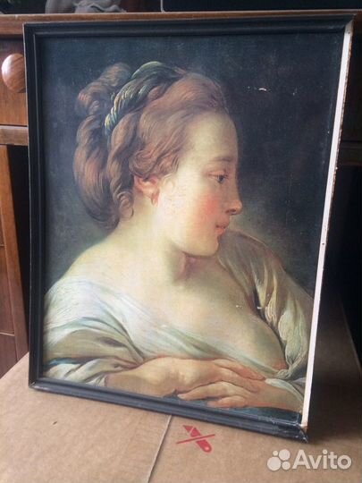 Картина маслом портрет женщины(печать)