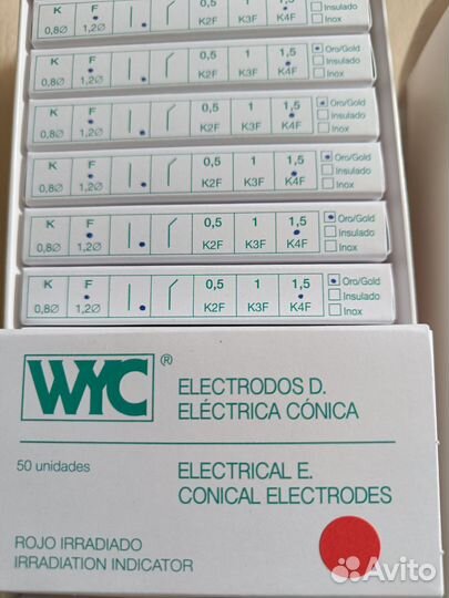 Иглы для электроэпиляции wyc золото