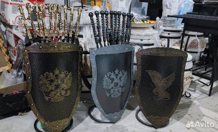 Подставка под шампура щит