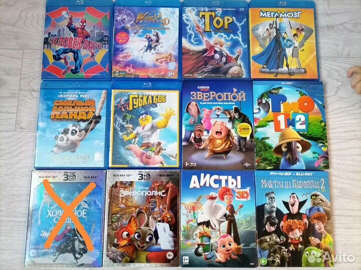 Мультфильмы Blu-ray
