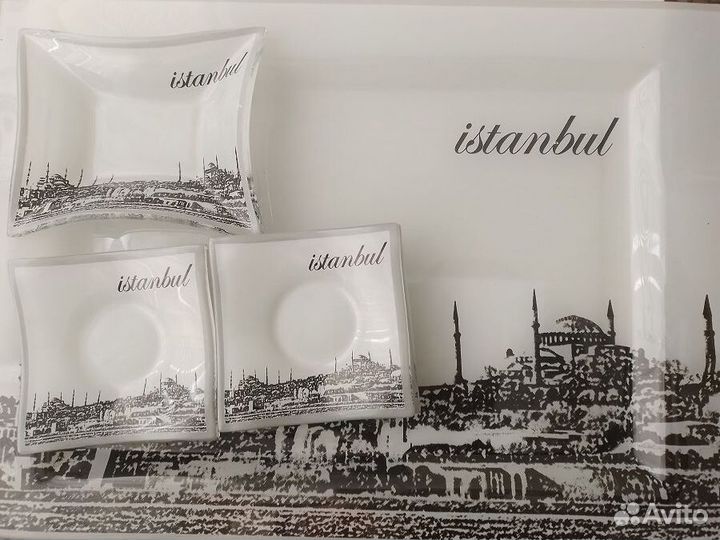 Набор«Стамбул», кастрюля-стекло,хрусталь