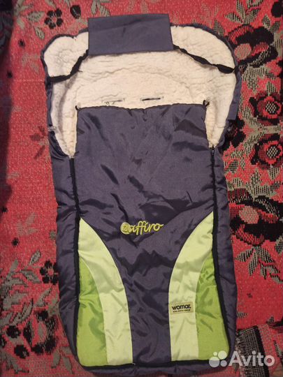 Зимний конверт для коляски(санок) Womar zaffiroБу