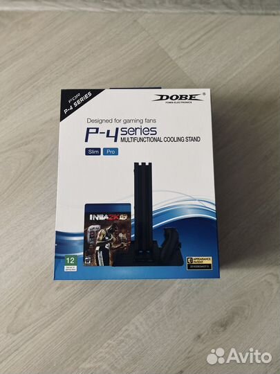 Подставка с охлаждением и зу для ps4