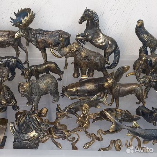 Бронзовые статуэтки животных на подарок Литьё