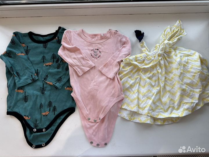 Детские вещи пакетом на девочку 52-86