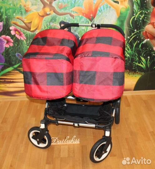 Коляска 2в1 для двойни bugaboo donkey