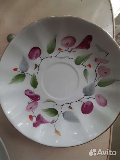 Чайные блюдца винтаж СССР фарфор