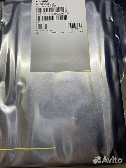 Жесткий диск 6тб SAS Toshiba