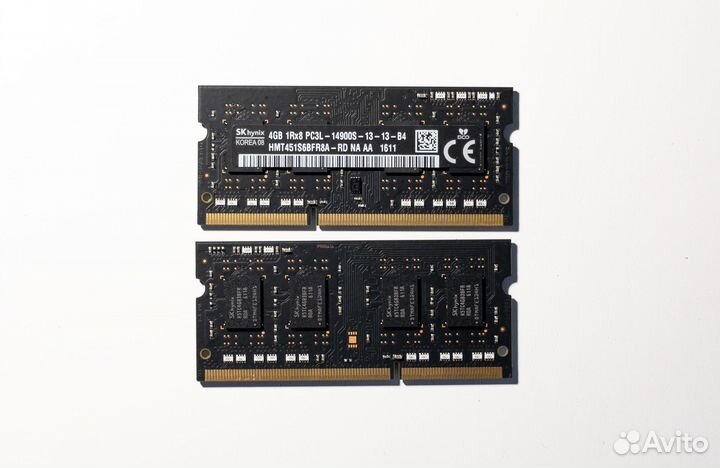 Оперативная память DDR3L 1866 SO-dimm 8Gb (2x4Gb)