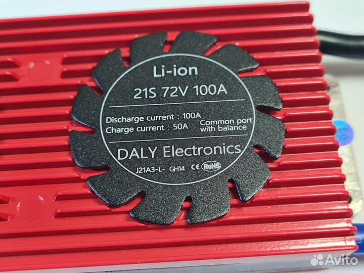 Плата контроля BMS Li-ion 21S 72V 100A
