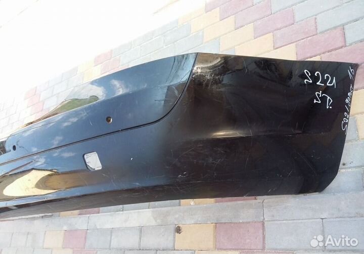 Бампер задний мерседес S 221 до рест