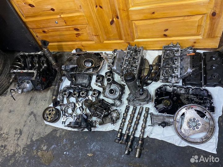 Двигатель в разборе на ауди а6 с5 2.5tdi AFB
