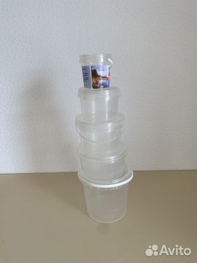 Ведерки пластиковые 11 штук