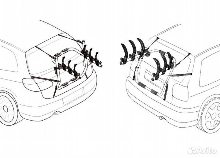 Багажник для перевозки велосипеда на багажник