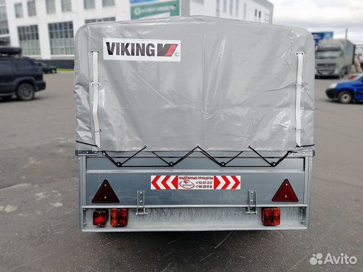 Прицеп Викинг 1325 2.5*1.30м борт 36см, тент 70см