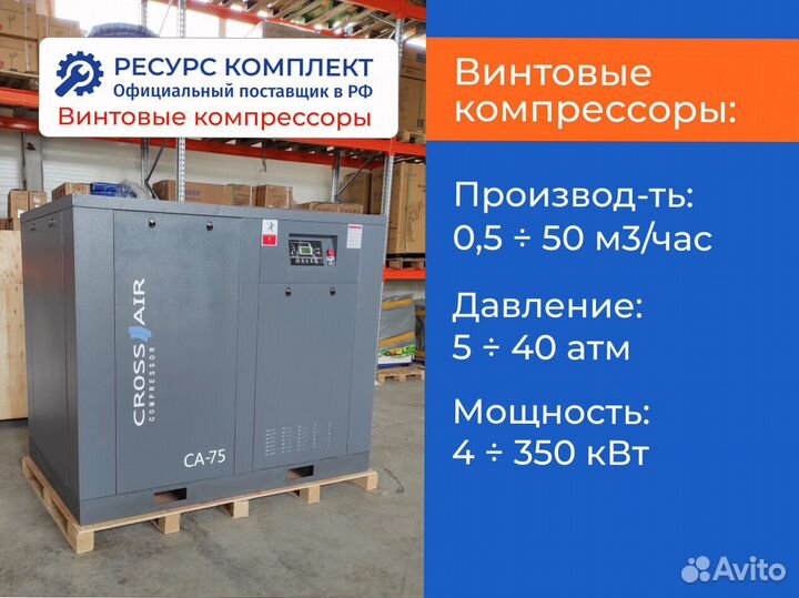 Винтовые компрессоры 0,48 - 10 м3/мин