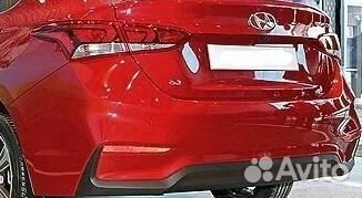 Бампер задний на Hyundai Solaris 2 2017-2020