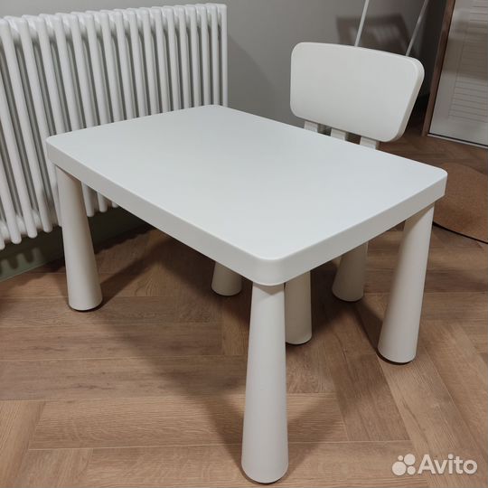 Детский стол и стул икеа Маммут (IKEA mammut)