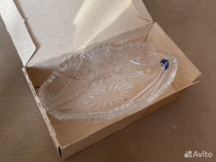 Хрустальная Ваза для ягод (салатница)