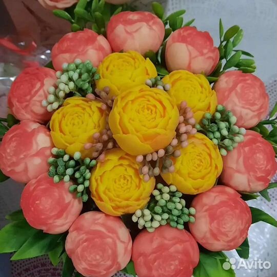 Мыло ручной работы цветы