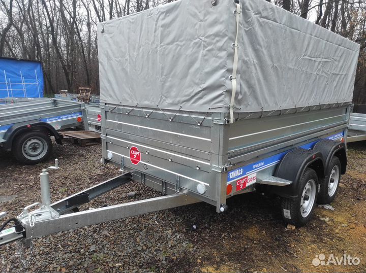 Легковой прицеп Тавиалс с доп бортами и тентом